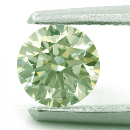 GORGEOUS!!! 1.34 - VS1 Fancy Yellowish Green - 7.73mm - MOISSANITE DIAMOND **NO RESERVE AUCTION**