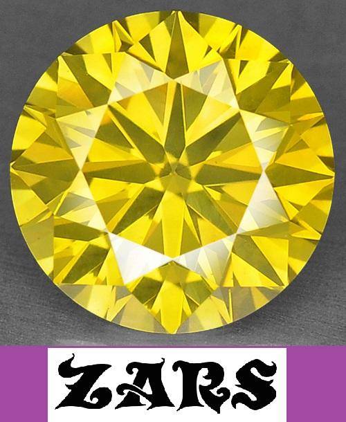 Natural Diamond -1.06 Carat Fancy Yellow - VS2 -6.71 x 4.36 mm **R87600**