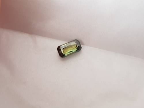 0.81ct Emerald Cut - SI1 - Fancy Green - Loose Moissanite