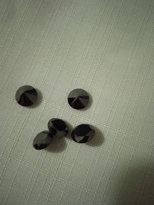 15 AVAILABLE : over the 2ct+ Black Moissanite-Top Quality! AAA!