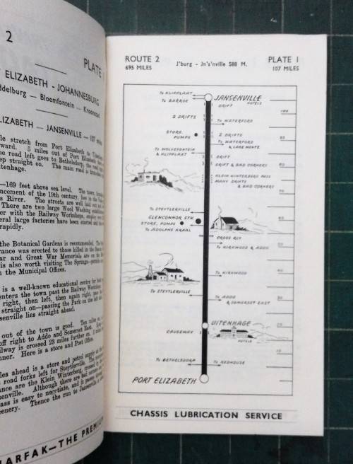 Caltex Route Service; Route Nos. 2 & 3; Port Elizabeth - Johannesburg; East London - Johannesburg
