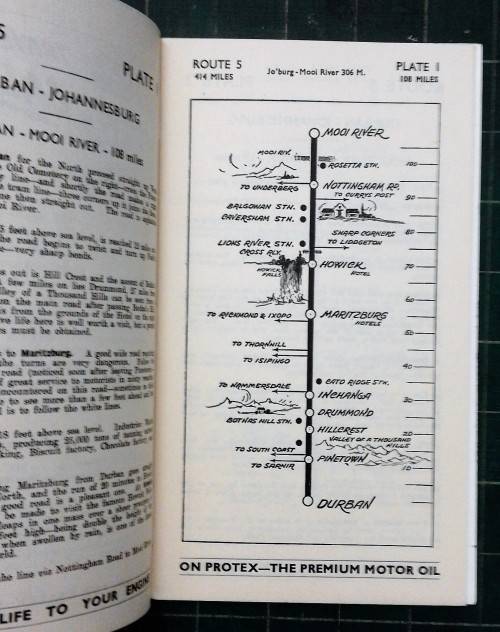 Caltex Route Service; Route No 5; Durban - Johannesburg.