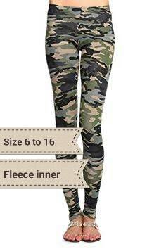 Green Camo pants/leggings sizes 6 8 10 and 12 only
