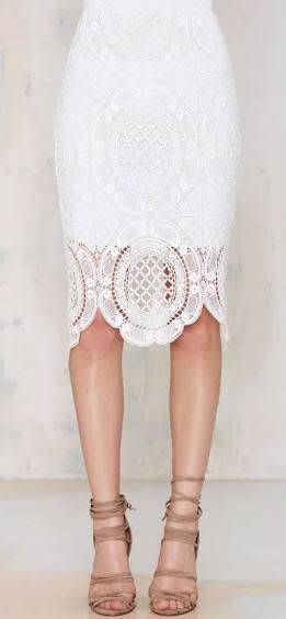 Beautiful Ivory lace skirt