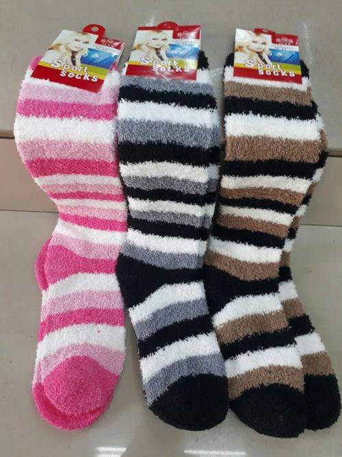 2 pairs winter long and fluffy warm winter socks