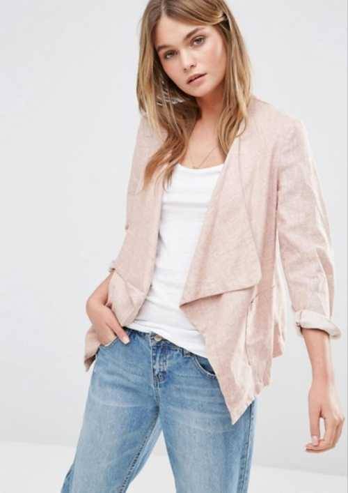 Beautiful Linen Waterfall shrug