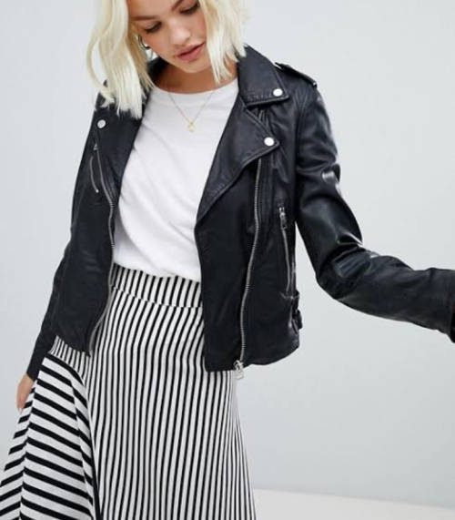Black Leather Biker Jacket