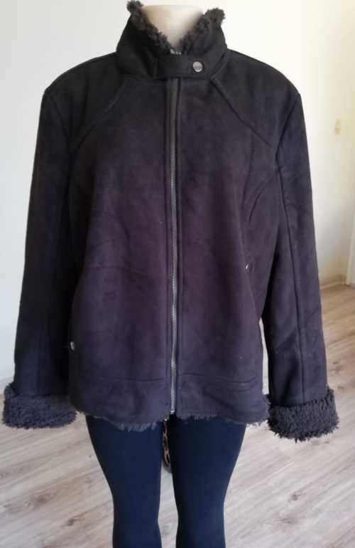 Biker Style Suede Jacket with full wool Inner