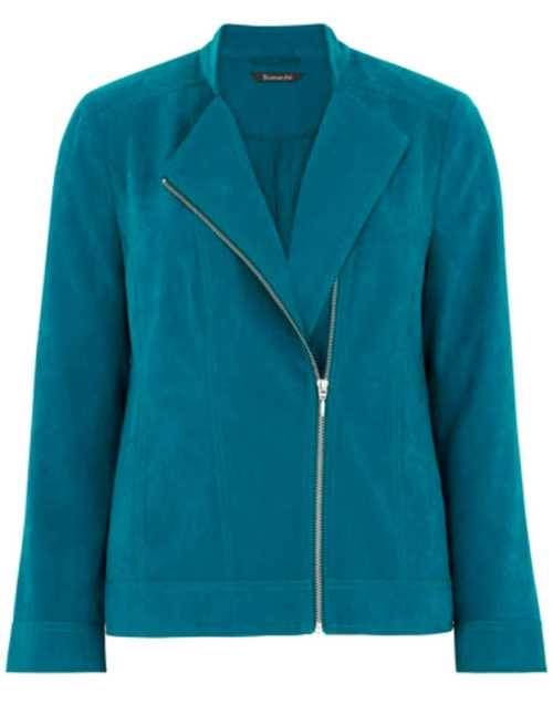 Luxurious Suede Biker Jacket