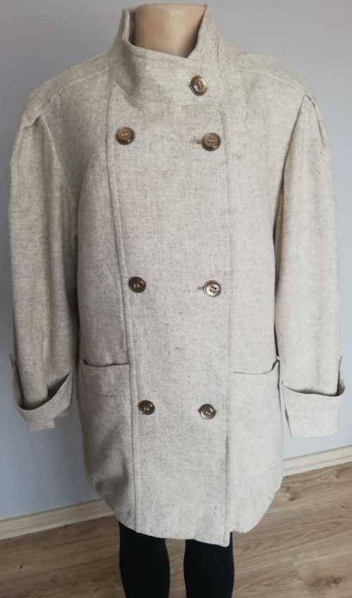 Cream Double breasted Coat