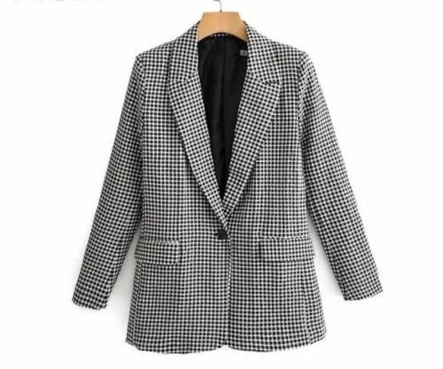 Gorgeous black and white check blazer