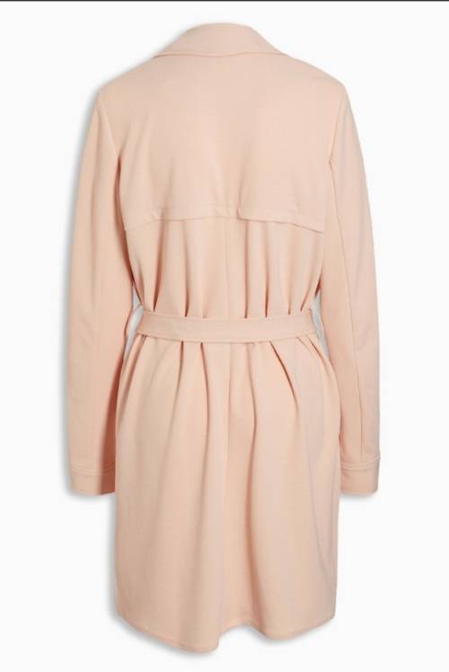Peach lightweight wrap coat