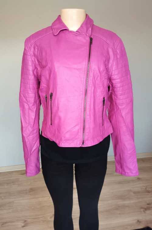 Gorgeous Purple Faux Leather Jacket...worn once