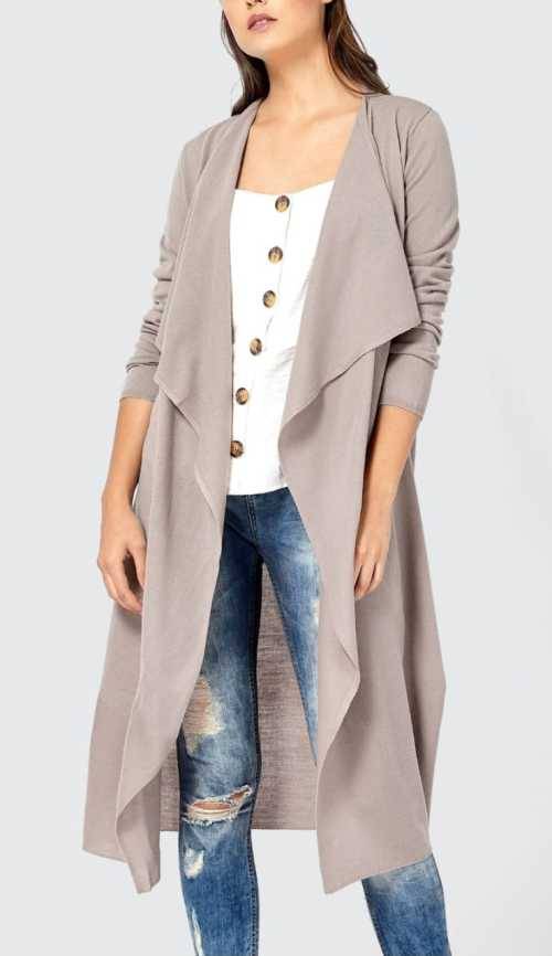 Sexy lightweight waterfall Coat