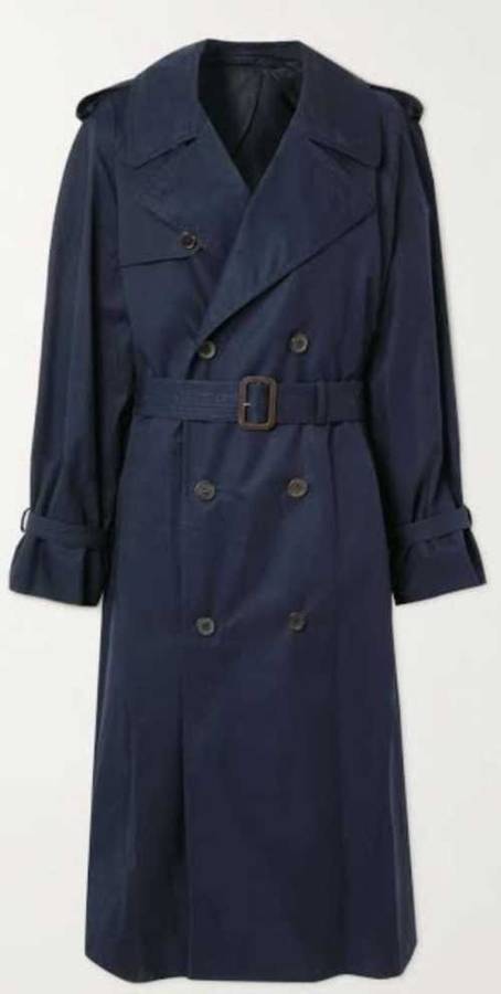 Navy Vintage Trench Coat