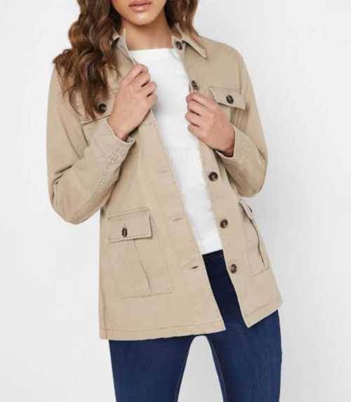 Beige Utility Blazer