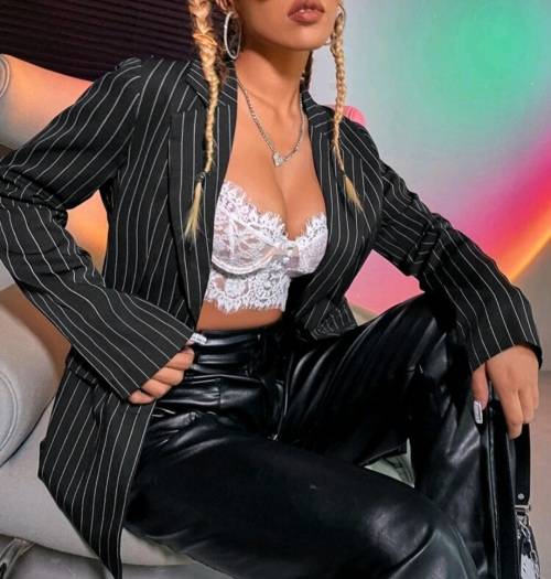 Sexy pinstripe blazer
