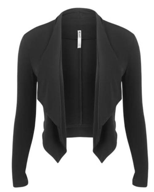 Stretch jersey cropped waterfall jacket  .... From R30 Shipping