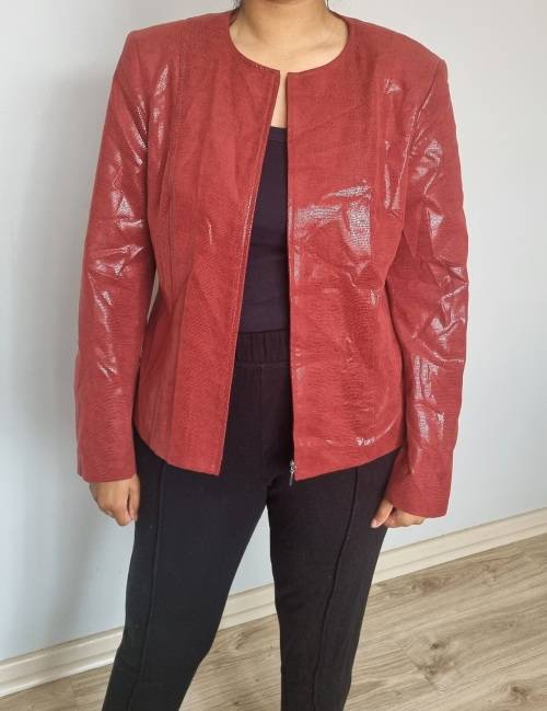 Gorgeous Red Snakeskin Leather feel jacket .... From R30 Shipping