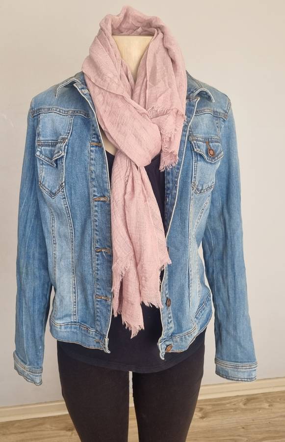 Beautiful Large Dusky Pink Cotton Scarf