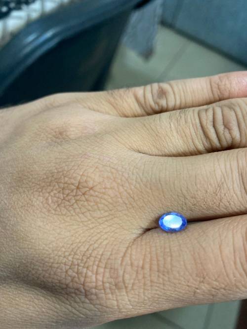 AMAZING 0.83cts - Natural Mined Oal Cut TANZANITE. 5mm x 7mm.