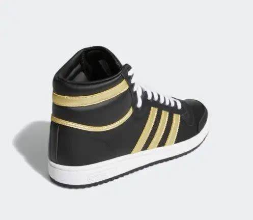 adidas Men`s TOP TEN HI Core Black/ Gold Metal/ White FV4231 Size UK 9 (SA 9)