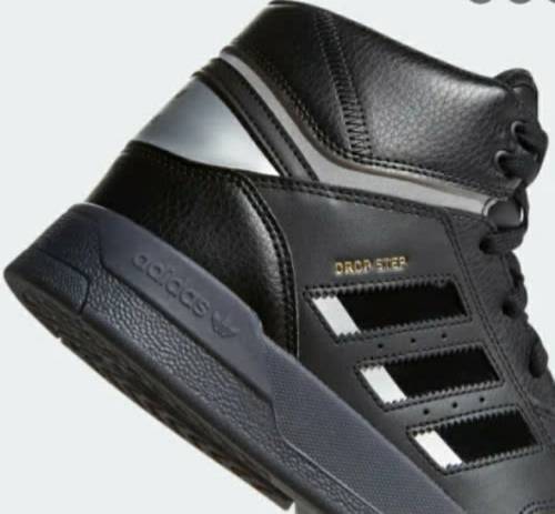 adidas Men`s DROP STEP Core Black / Silver Metallic EF7141 Size UK 9 (SA 9)