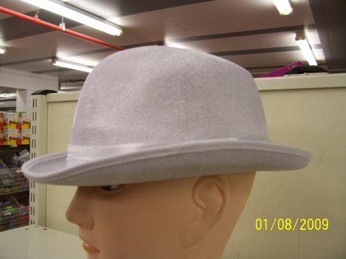 PARTY - HAT  - BOWLER  -  ASTD.COLS.-ADULT SIZE