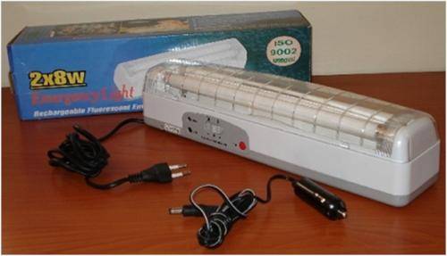 braai - camping - fishing - caravanning - fluorescent lamp - rechargeable -2 x 8 watt tubes