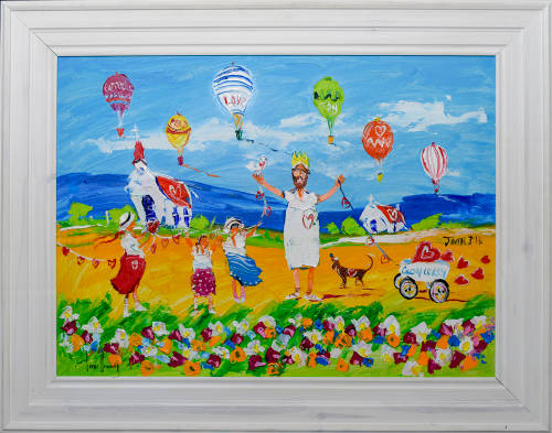 *** BIG CORNE WEIDEMAN oil on board at a crazy R1 start *** 800mm x 600mm + FRAME