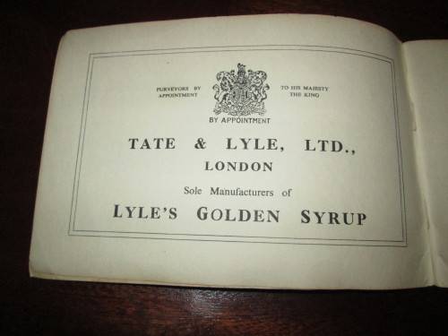LyLe's Golden Syrup Recipe booklet