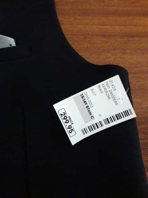 NEW black and silver waist coat from edgars