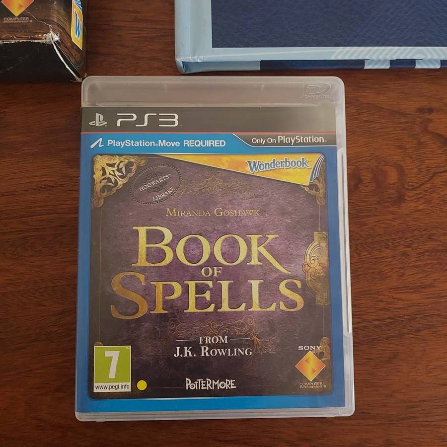Playstation 3 book of Spells Wonderbook in box Harry Potter
