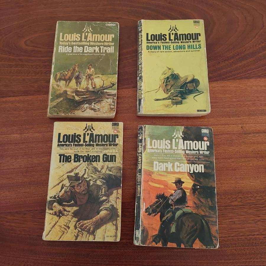 Lot of 4 Louis L'amour paperbacks