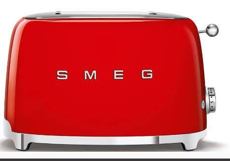 Smeg Fiery Red Retro 2 Slice Toaste