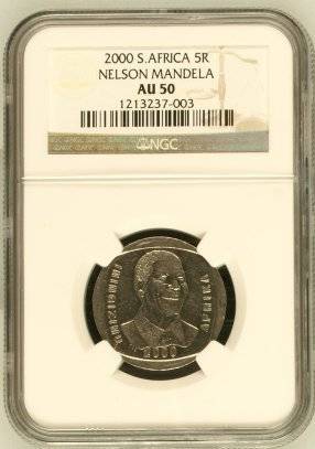 $$$ 2000 NELSON MANDELA  R5 Graded by NGC. $$$