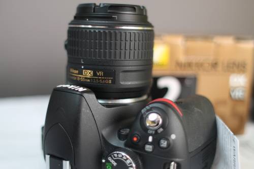 Nikon D3200 24MP with Nikon 18-55mm G VR image stabilized lens, 2530 shutter count.