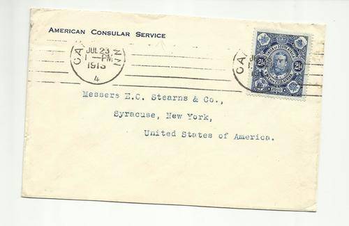 SACC # 1  BLUED PAPER. U.S CONSULAR MAIL