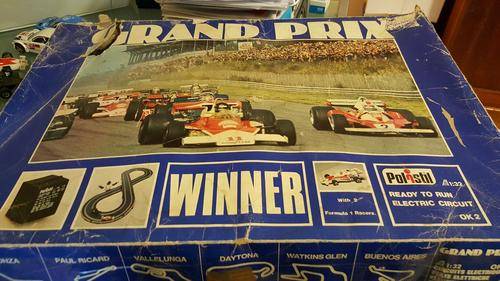 Vintage 1970 Polistil Grand Prix "Winner" Slot Car Set