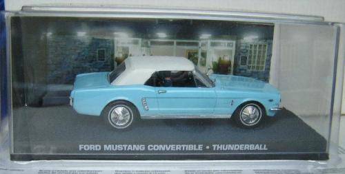 James Bond Diecast Model Car Collection Ford Mustang Conv Movie Film Thunderball 1/43 scale new