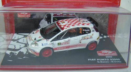 Rally Monte Carlo Diecast Model Car Collection Fiat Punto S 2000 No 2 2009 Basso 1/43 scale new