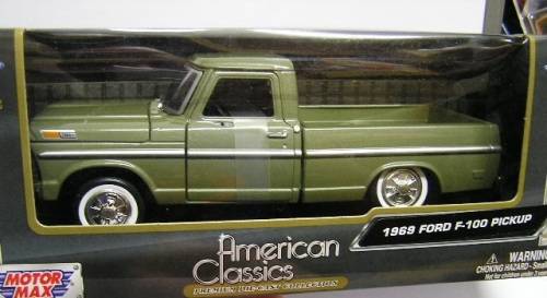 Motormax Diecast Model Car Ford F100 F 100 Pickup 1969 1/24 scale new in pack
