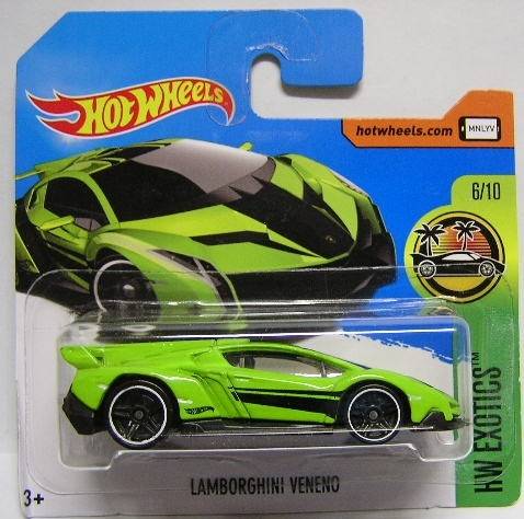 Hotwheels Hot Wheels Diecast Model Car 2017 165 / 365 Lamborghini Veneno 1/64 scale new in pack