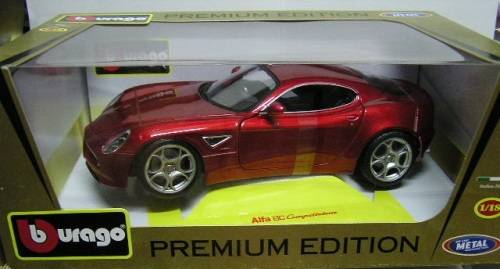 Burago Diecast Model Car 10002 Alfa Romeo 8C 8 C Competizione 1/18 scale new in pack