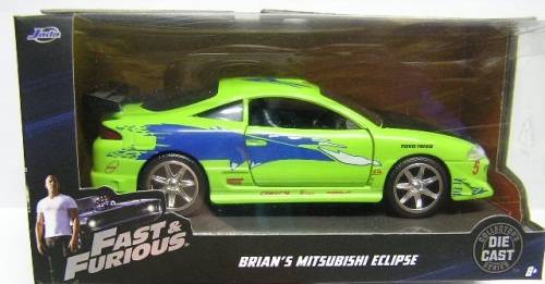 JADA Diecast Model Car Mitsubishi Eclipse Brian Fast & Furious Movie Film TV 1/32 scale new in pack