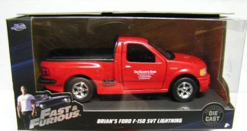 JADA Diecast Model Car Ford F 150 F150 SVT Lightning Brian Fast & Furious Movie Film TV 1/32 scale
