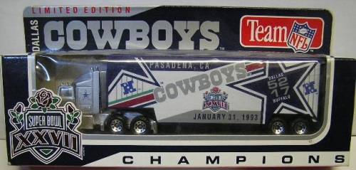 Matchbox Diecast Model Truck & Trailer Ford Aeromax NFL "Dallas Cowboys" Ltd Ed new in pack