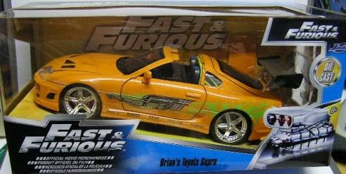 JADA Diecast Model Car Movie Film TV Fast & Furious Toyota Supra Brian 1/24 scale new in pack
