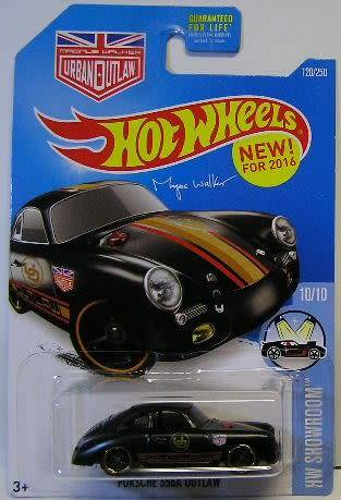 Hotwheels Hot Wheels Diecast Model Car First Ed 2016 120 / 250 Porsche 356 A Outlaw 1/64 scale new