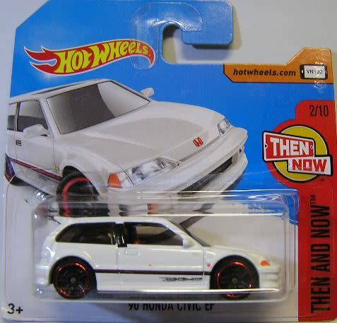 Hotwheels Hot Wheels Diecast Model Car 2017 330 / 365 Honda Civic EF 1990 Then & Now 1/64 scale new